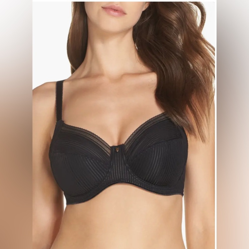 Fantasie Fusion Underwire Side Support Bra, Black, 36GG (J US), NWOT